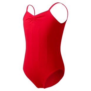 儿童舞蹈服吊带练功服女童拉丁舞连体服套装夏季芭蕾舞形体训练服