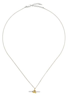 Missoma金银双生T型水平项链