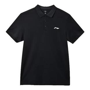 李宁速干polo衫短袖男女款红色定制翻领T恤文化衫服棉考试服团购