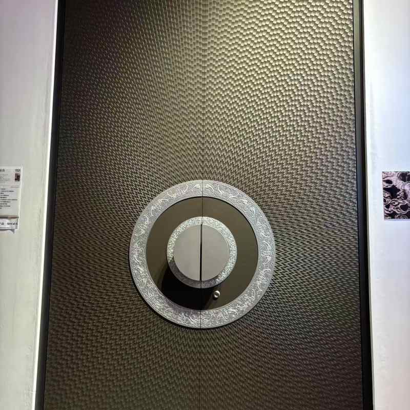 源头工厂高端铸铝别墅大门现代简约入户门门智能锁滑盖拉手防盗门