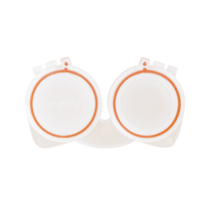 moody隐形眼镜盒简约便携卡扣美瞳盒伴侣护理盒双联盒收纳盒女