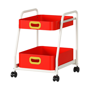 弗林斯多巴胺零食置物架小推车移动家用客厅高颜值水果落地收纳架