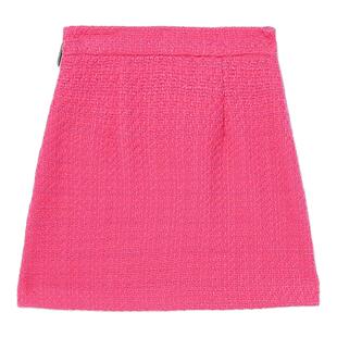 IT MSGM女装粗花呢半身裙新品青春靓丽合身高腰A字短裙14X09AJ