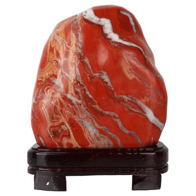 红碧玉原石摆件天然奇石观赏石头
