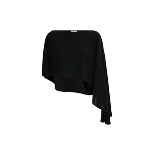 DUE E CHEN Shawl 荡褶袖披肩上衣