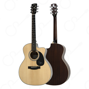 大树音乐屋【新品】SAGA萨伽SF700 PRO单板民谣吉他初学者旗舰款