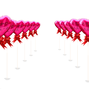 路引气球立柱场景布置结婚装饰婚房庭院婚礼迎宾农村院子路边外景