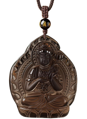 【已过香香】黑曜石本命佛挂件