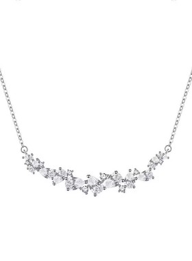 紫腾花项链镶钻女高级轻奢气质时尚锁骨链小众高级感吊坠不掉色