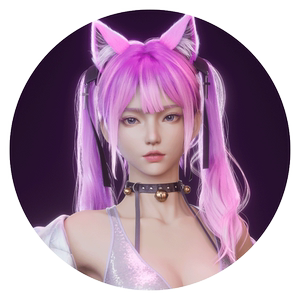 UE5美型角色制作教程猫系少女角色模型Maya/ZBrush教程AI辅助