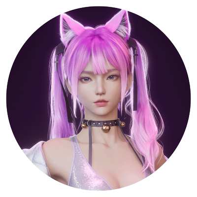 UE5美型角色制作教程猫系少女角色模型Maya/ZBrush教程AI辅助