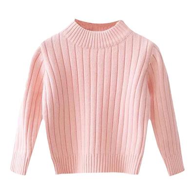 儿童白色毛衣圆领男童女童打底衫