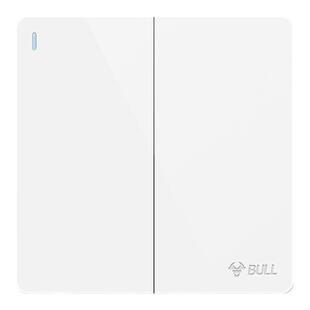 公牛双开双控开关两开双联家用面板暗装床头双位双连2开二开86型