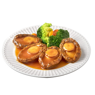 一贯好鲍5头鲍鱼海鲜罐头即食鲍鱼礼盒宴请年货伴手礼135g*8罐