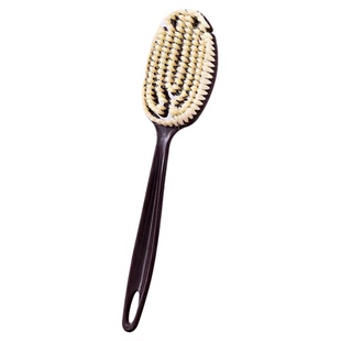 长柄洗澡刷猪鬃沐浴刷软毛搓泥搓背刷子搓澡巾后背干刷神器身体刷