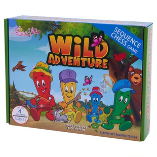 Sequence Chess Game外贸英文玩具儿童益智桌游亲子互动探险棋牌