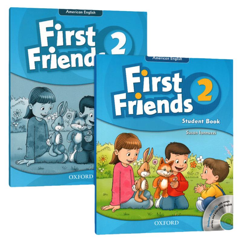 【进口直营】 American first Friends 2级别学生用书+练习册+CD 牛津幼儿美式英语教材 赠送牛津6本电子绘本阅读