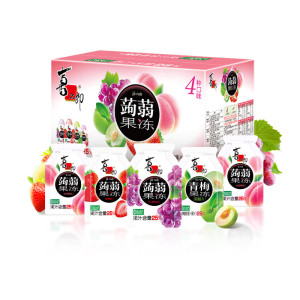 【直播推荐】喜之郎蒟蒻果冻520g*4桶六一儿童节休闲零食囤货送礼
