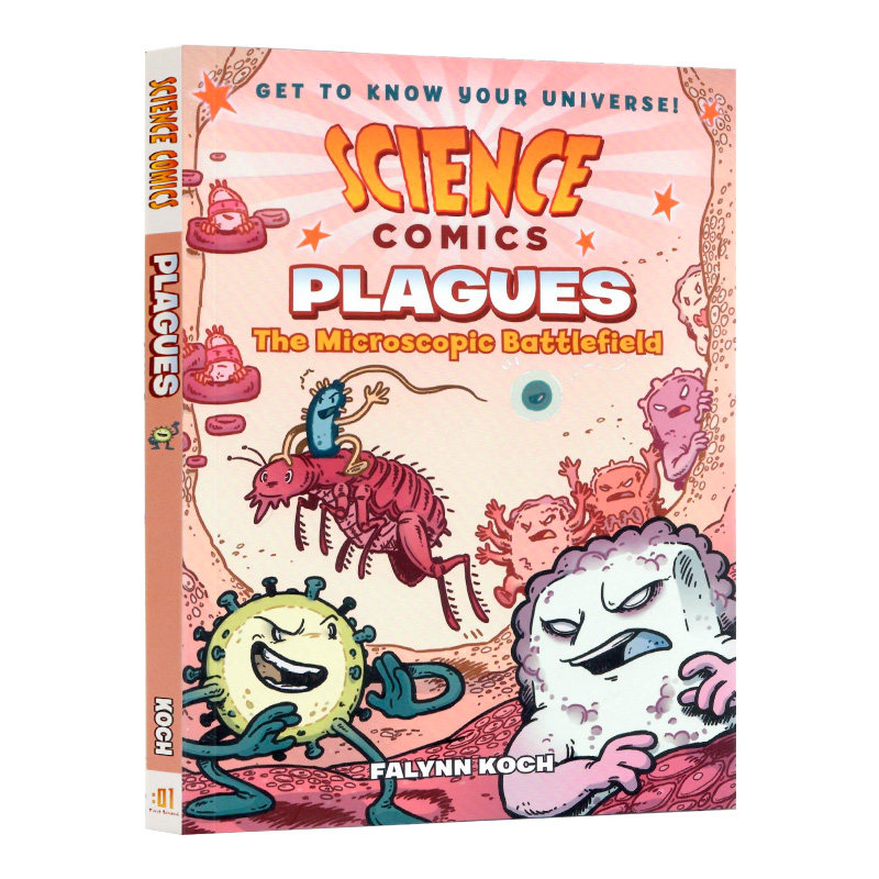 科学漫画系列瘟疫微观战场英文原版书籍 Science Comics Plagues 科普读物认知儿童绘图画书中小学生课外阅读书籍新型冠状病毒相关