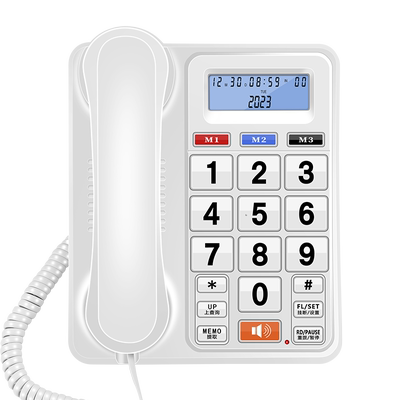 斐创电话机大按键大铃声快捷拨号