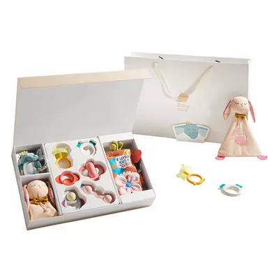 babycare新生婴儿安抚摇铃礼盒见面礼物宝宝出生玩具送礼高档满月