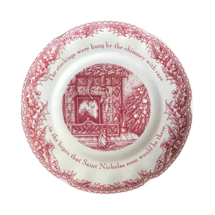 圣诞前夜系列  英式复古餐具 家用陶瓷盘牛排盘早餐盘ins餐具