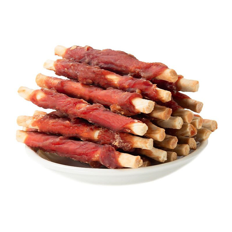 狗狗鸡肉鸭肉牛皮棒磨牙棒小型犬