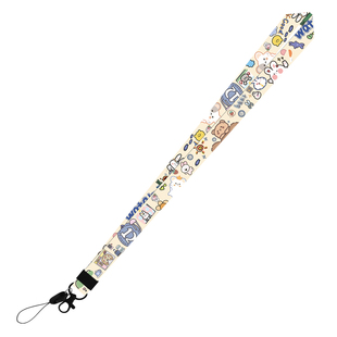 ins可爱少女风长款挂脖绳手机工作证钥匙扣卡套吊坠绳子儿童男女