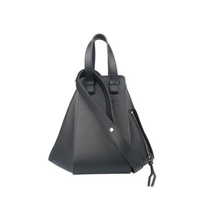 9新LOEWE罗意威HAMMOCK黑牛皮小号斜挎38730S35二手奢侈品包包