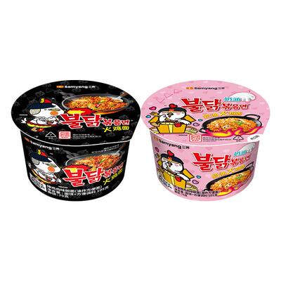 三养原味+奶油味碗面组合共2碗