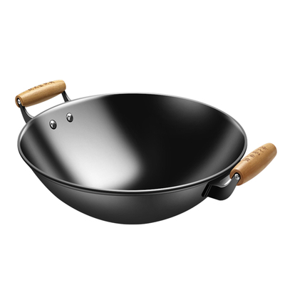 陆川铁锅官方旗舰家用无涂层炒锅