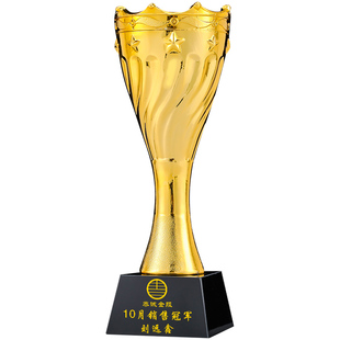 超大皇冠树脂奖杯水晶定制定做年会颁奖优秀员工团队比赛冠军奖牌