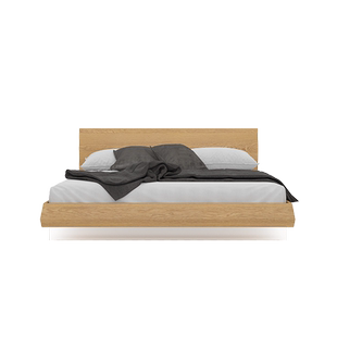 芬纳维亚传承 侘寂风悬浮床北美黑胡桃实木简约双人(Hover-1翱翔)