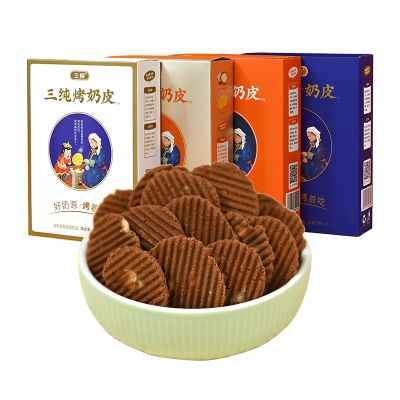 三纯烤奶皮配料干净奶制品零食