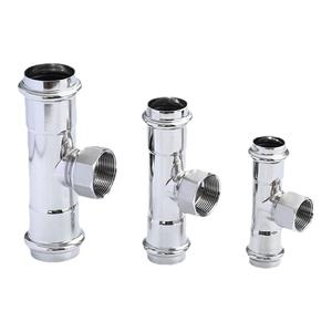 304薄壁不锈钢内丝三通双卡压式管子管件内螺纹三通水管接头配件