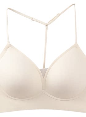 美胸皇后粉底液无痕闪钻美背内衣