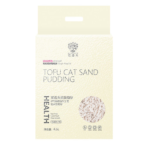 宠道夫豆腐猫砂除臭奶香猫沙去尿味细颗粒混合木薯猫砂结团冲厕所