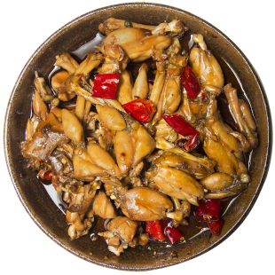 冷吃系列香辣牛蛙即食熟食麻辣卤味下饭菜小零食休闲小吃解馋120g