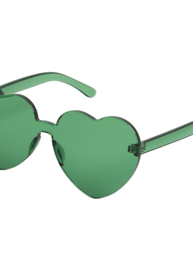 VINTAGETASTE 金珍妮jennie同款桃心彩色半透明墨镜防晒太阳眼镜