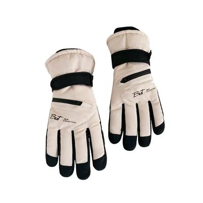 情侣款冬季加绒触屏手套