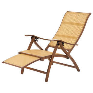 躺椅可折叠午休摇摇椅家用阳台竹凉椅客厅懒人椅老人午睡靠背椅子