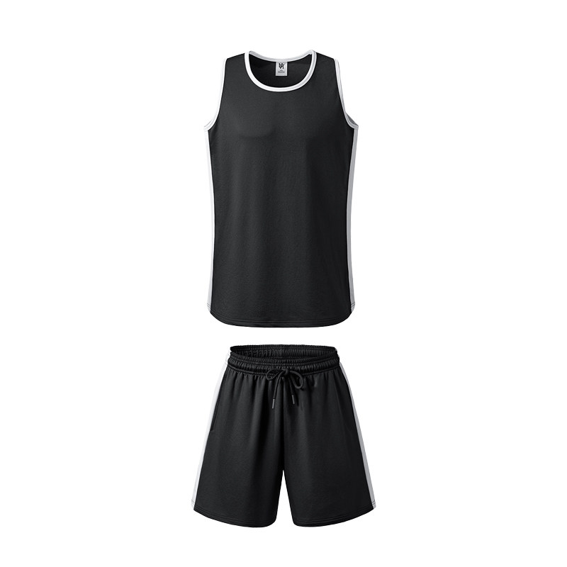 免费设计UHBALLER黑白篮球服定制