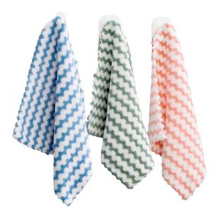 抹布吸水家用厨房洗碗专用不沾油不易掉毛加厚客厅擦桌子百洁抹布