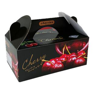 高档手提樱桃2斤装车厘子礼品盒水果包装盒袋纸箱彩箱空盒子