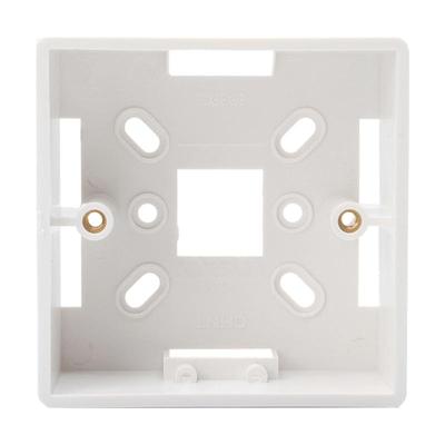 正泰开关插座86型塑料明装底盒