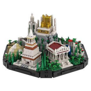 世界标志性建筑物积木创意MOC-139202金字塔空中花园拼搭模型玩具