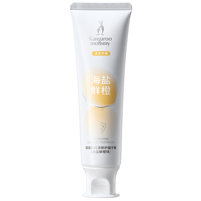 袋鼠妈妈备孕桃味鲜橙牙膏妇女