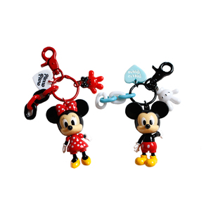 米老鼠米奇米妮钥匙扣闺蜜女朋友男朋友卡通情侣钥匙链背书包挂件
