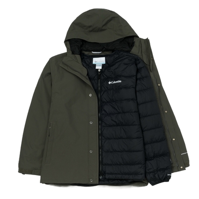 Columbia哥伦比亚男装 2025新款运动服户外保暖羽绒三合一冲锋衣