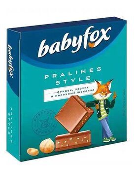 俄罗斯BABYFOX榛仁花生巧克力